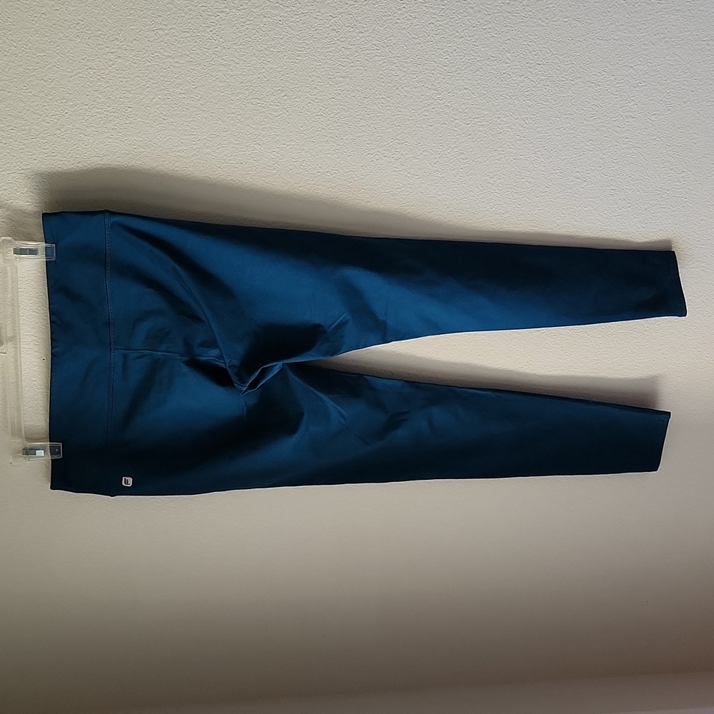 Fabletics Teal leggings full length activewear Women Sz M workout gym yoga - Picture 5 of 8